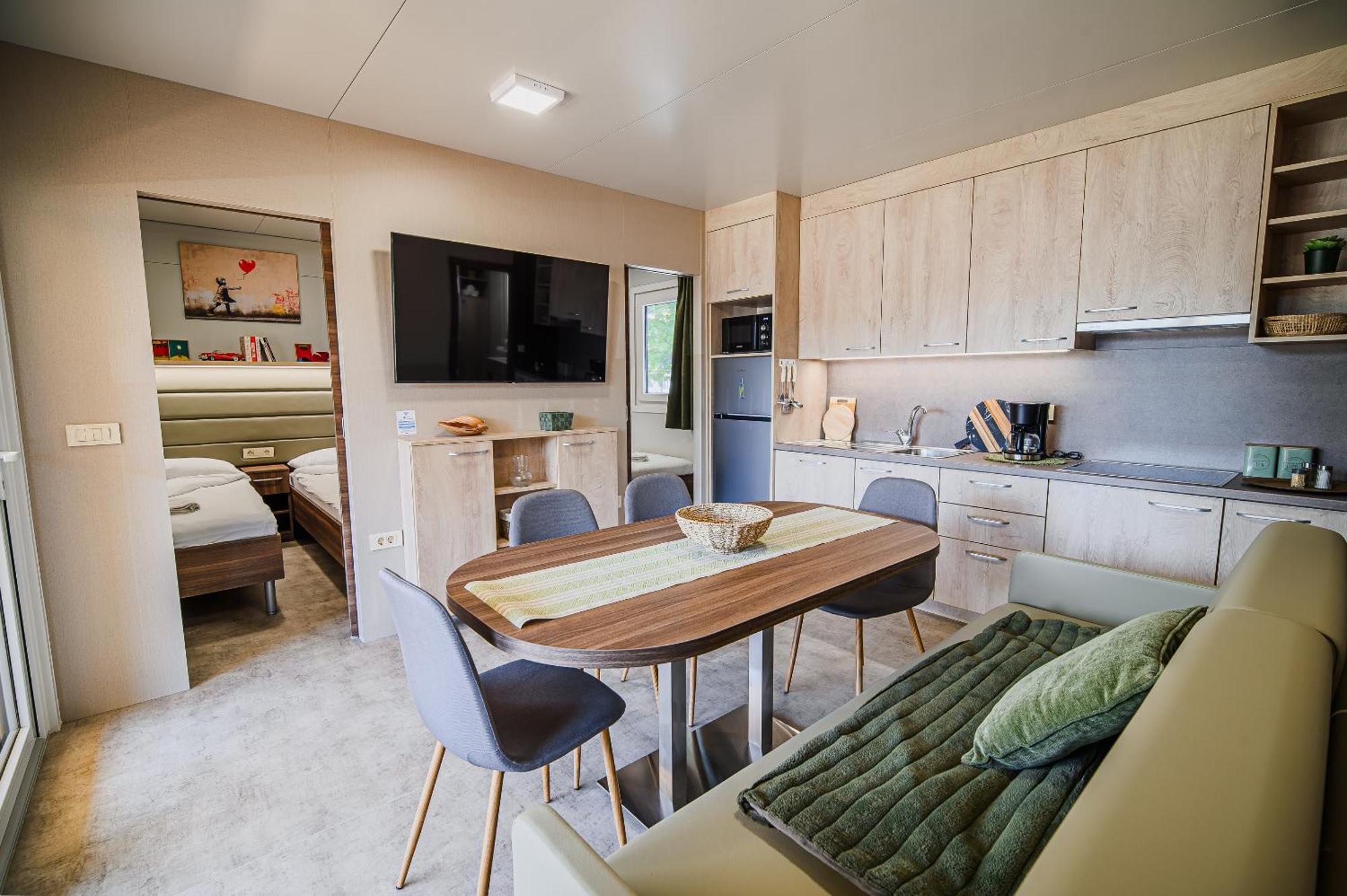 Premium Mobile Homes With Thermal Riviera Tickets Catez ob Savi Kültér fotó