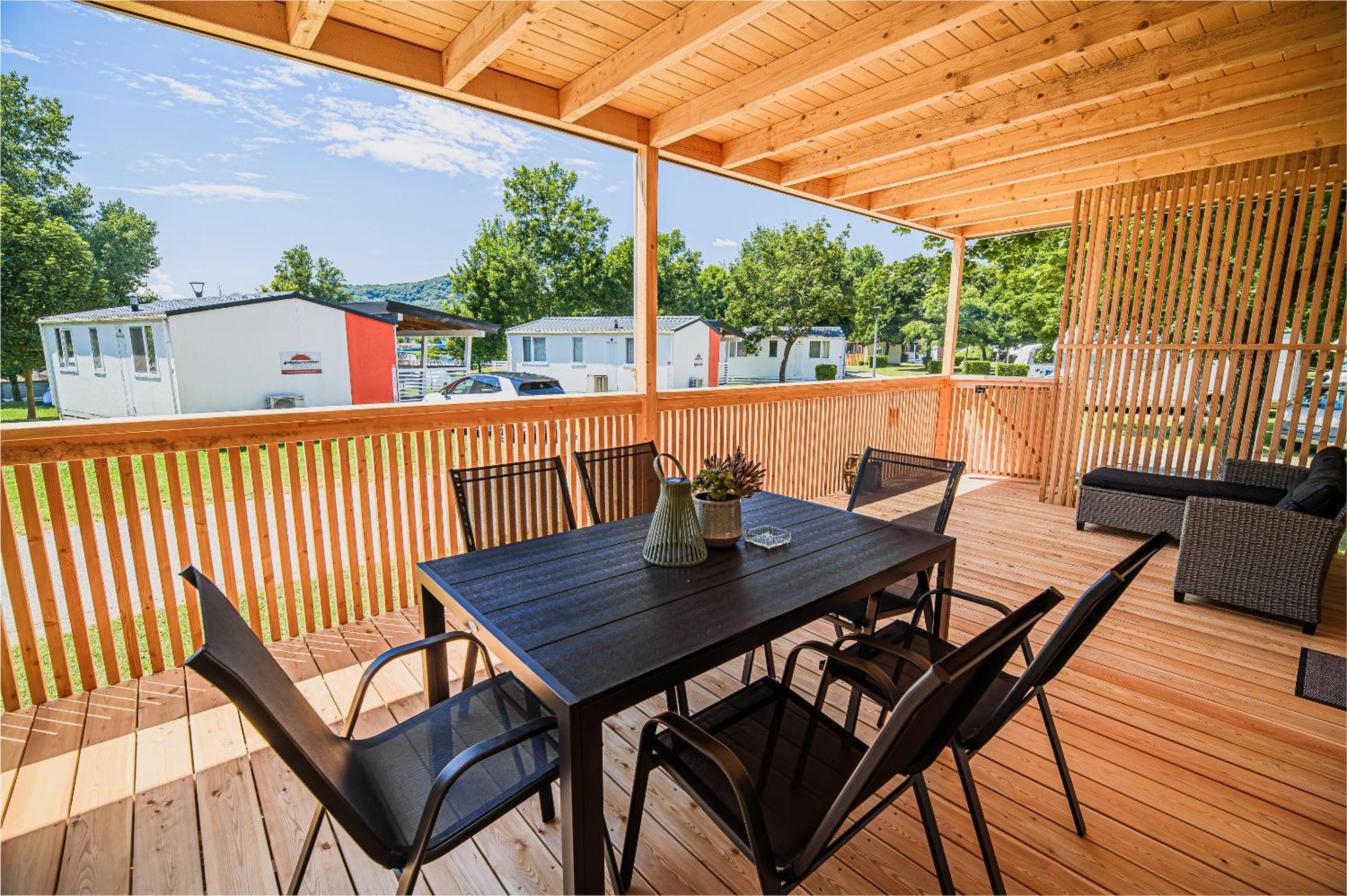 Premium Mobile Homes With Thermal Riviera Tickets Catez ob Savi Kültér fotó